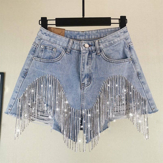 The Rhinestone Rodeo Fringe Shorts