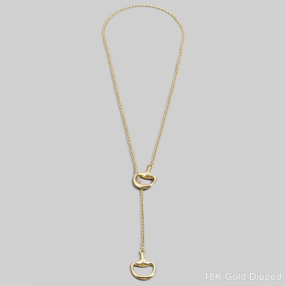The Bridle Bit Lariat Necklace