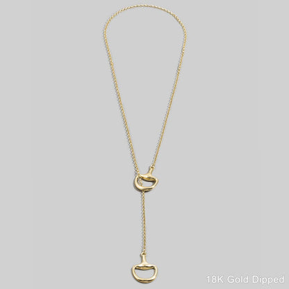 The Bridle Bit Lariat Necklace