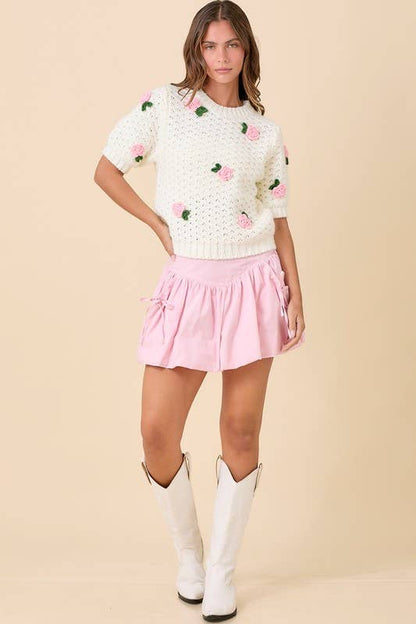 Bubble Skort With Bows